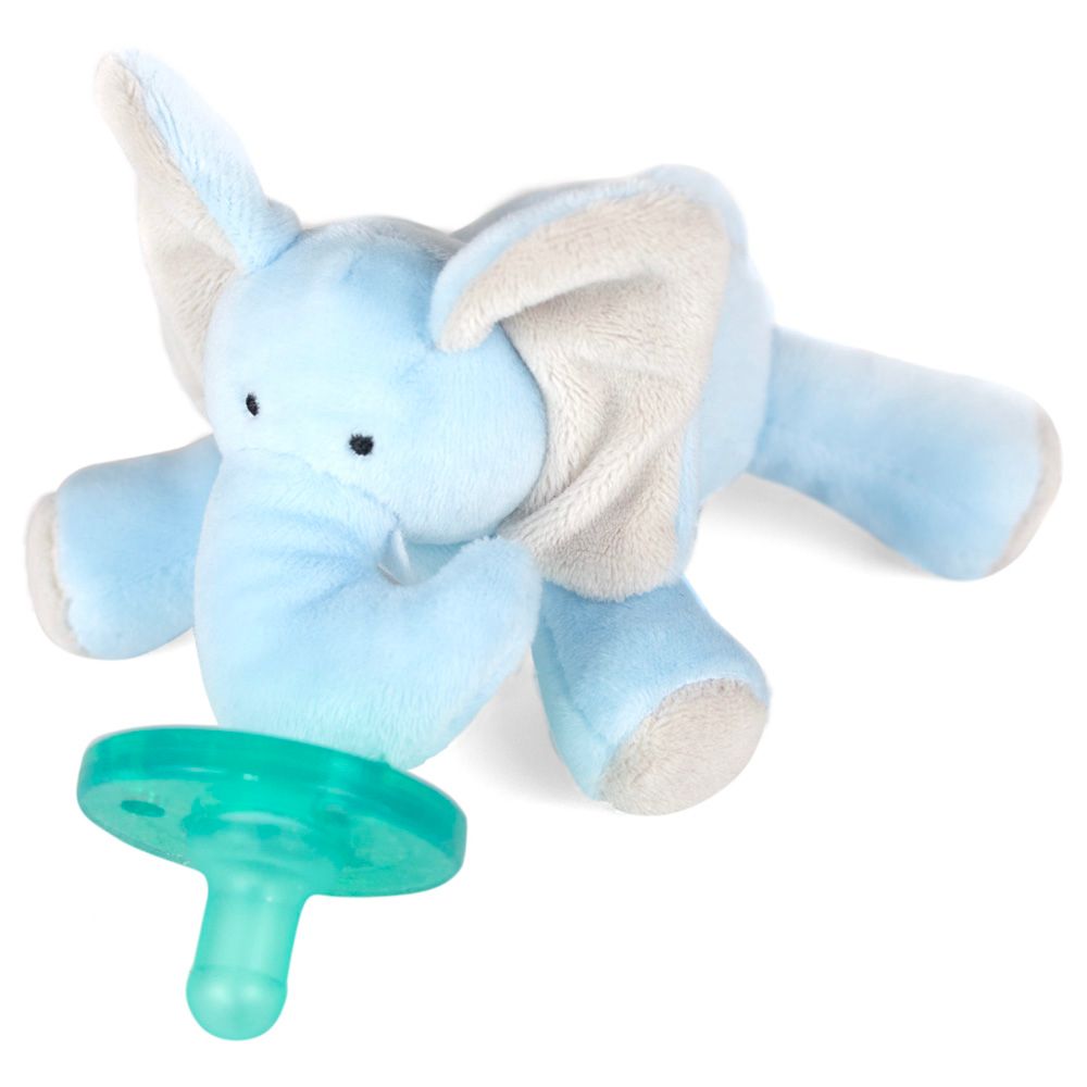 Wubbanub - Plush Charlie Elephant - Blue