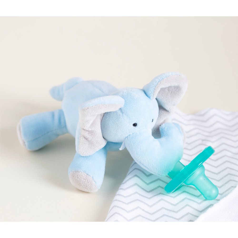 Wubbanub - Plush Charlie Elephant - Blue