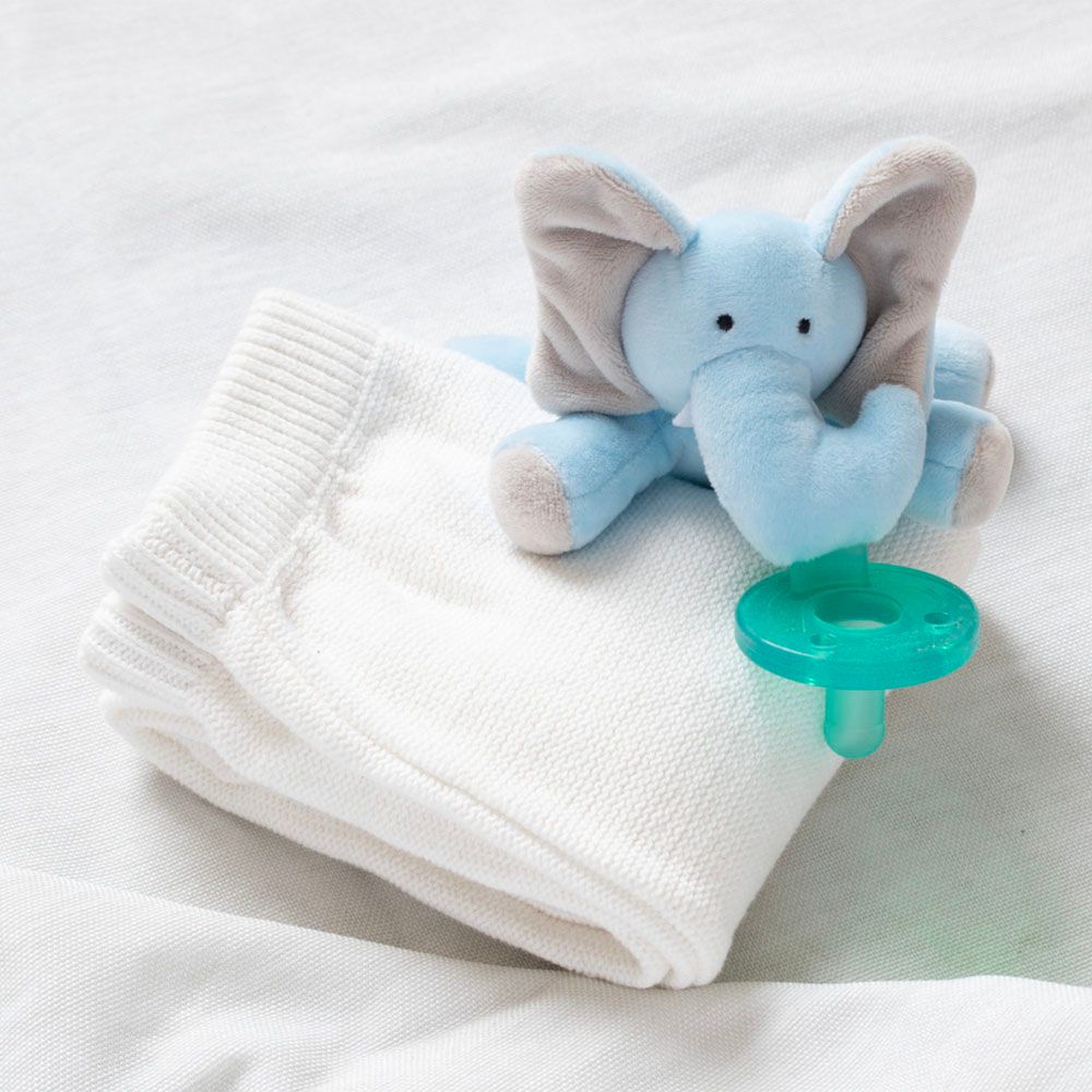 Wubbanub - Plush Charlie Elephant - Blue