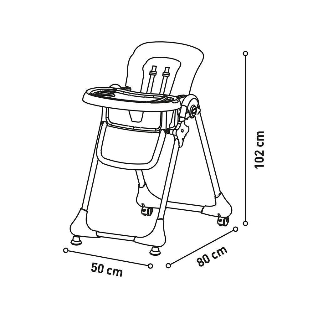 Asalvo - Roncero High Chair - Grey