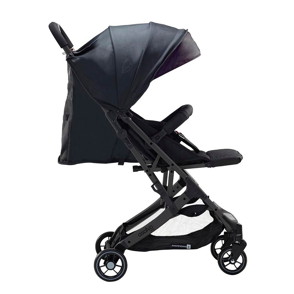 Asalvo - Amsterdam Light Travel Stroller - Black