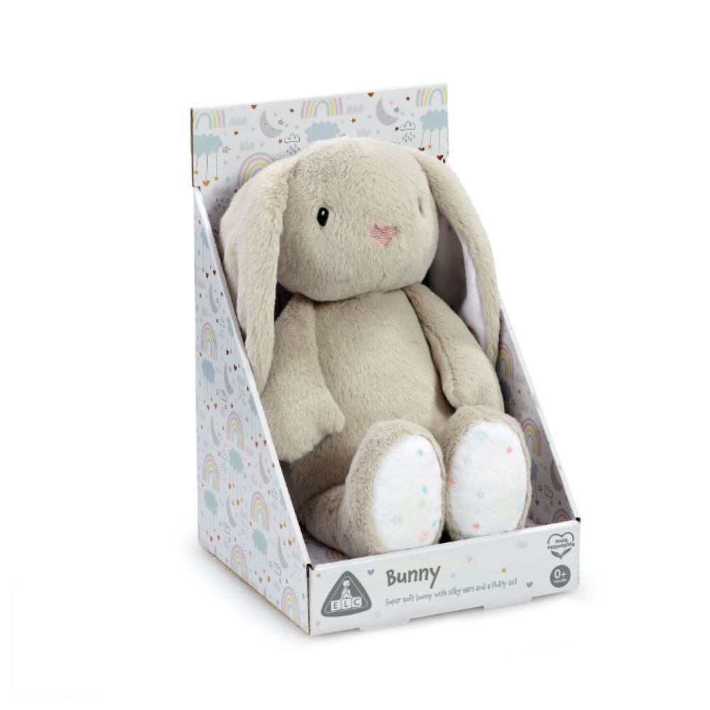 ELC - Boxed Bunny Plush - Grey - 17 cm