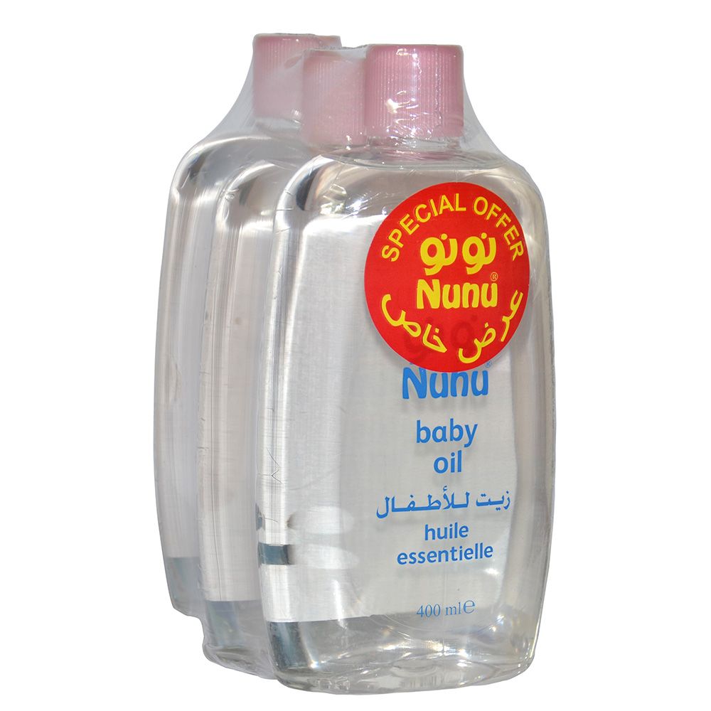 Nunu - Baby Oil Set - 400 ml - Pack of 3