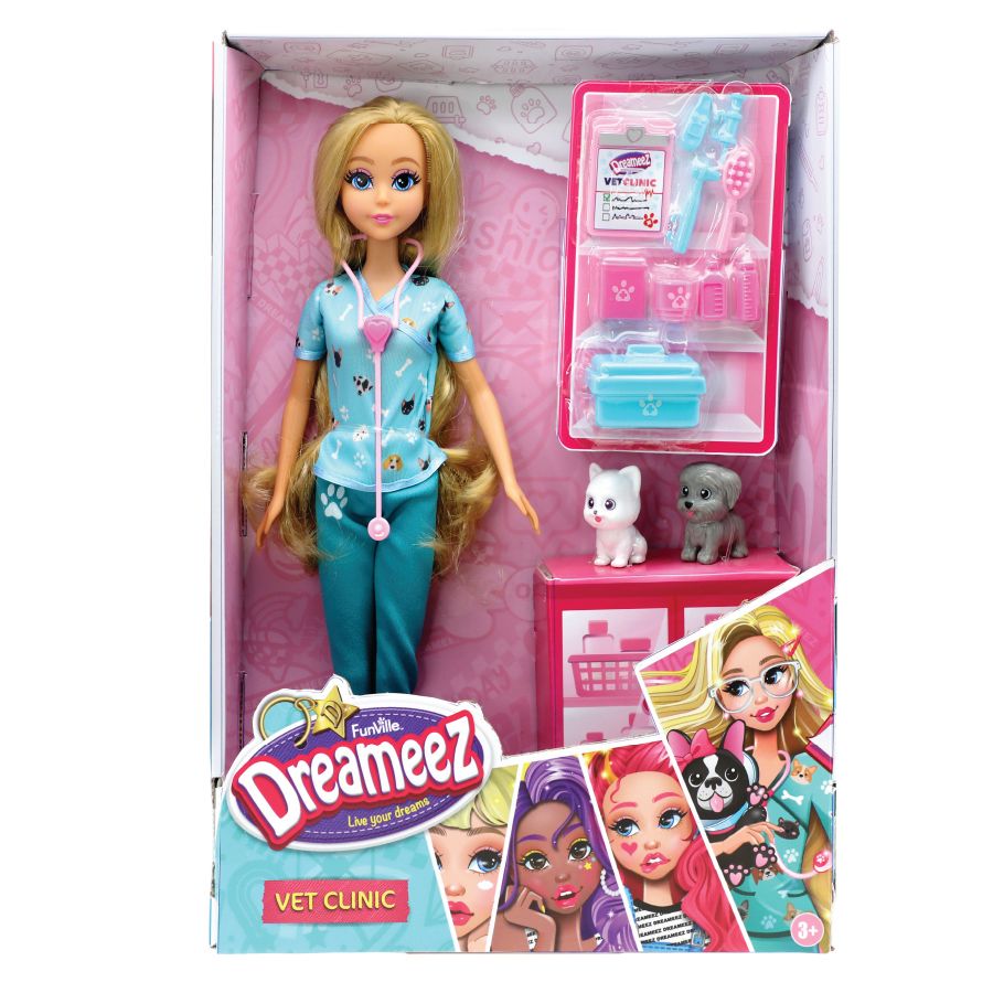 Funville - Dreameez Veterinary Clinic Dolls Playset - 29 cm