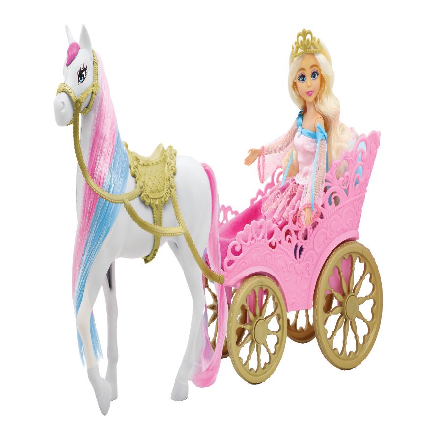 Funville - Dreameez Princess Doll With Horse And Carriage