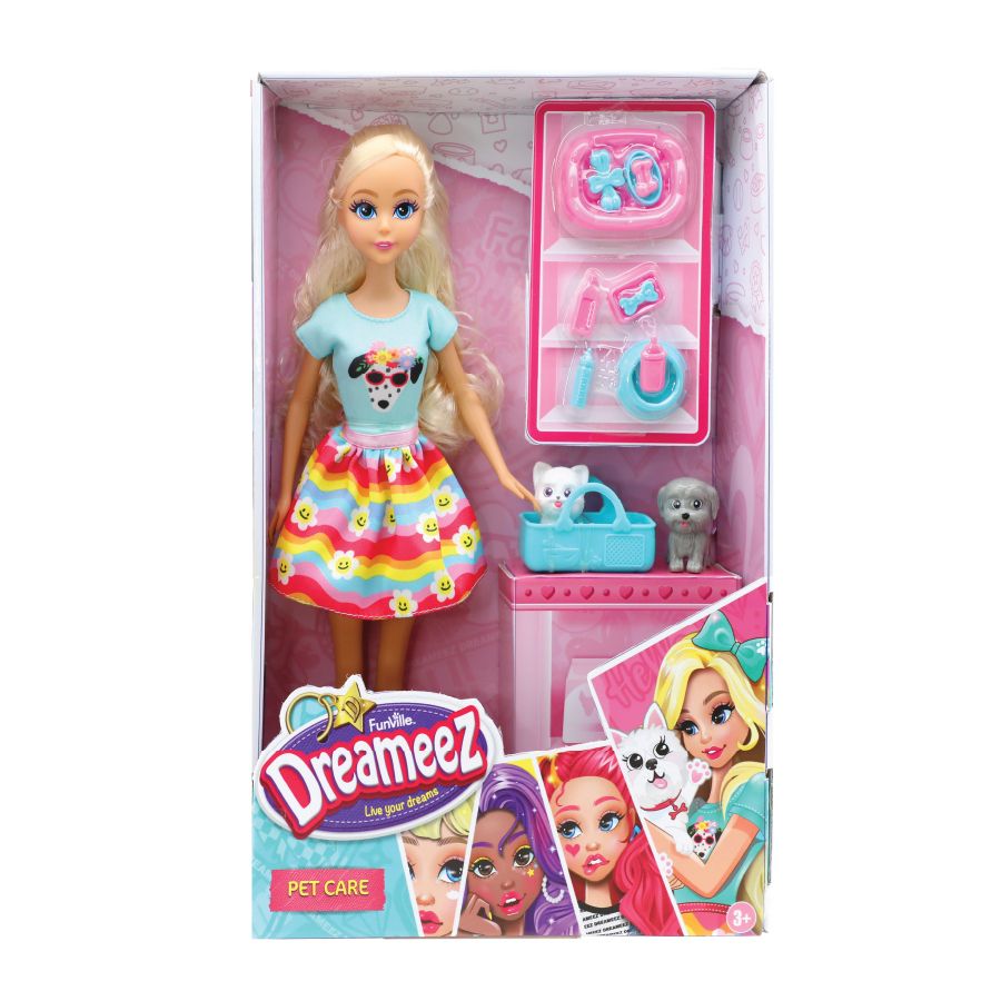 Funville - Dreameez Baby Girl Doll Doggy Day Care Set - 29 cm