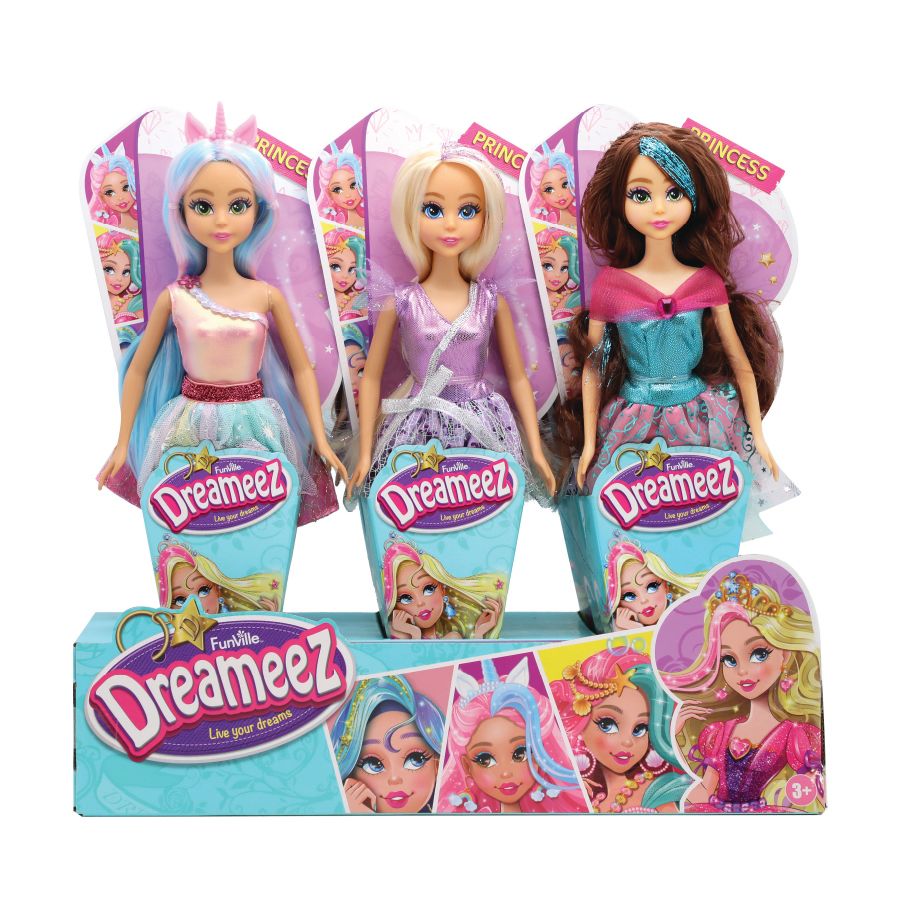 Funville - Dreameez Princess Doll - 29 cm - Style May Vary - 1 Pc