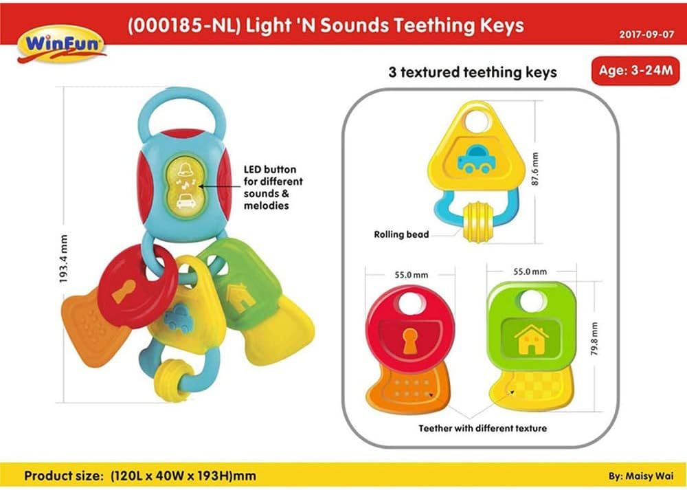 Winfun - Light ‘N Sounds Teething Keys