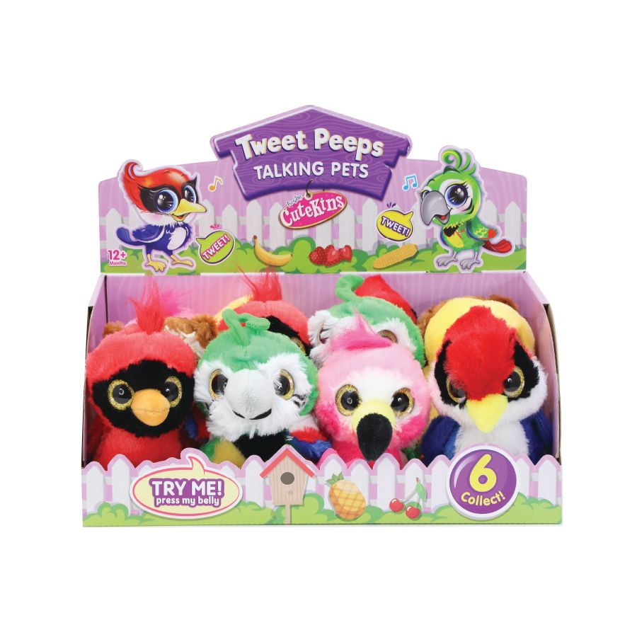 Funville - Tweet Peeps Talking Plush Pet - 12 cm - Style May Vary - 1 Pc