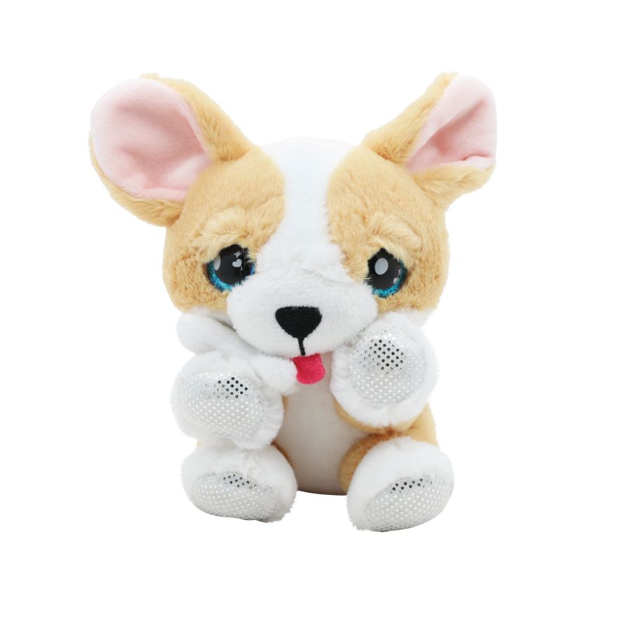 Funville - Cutekins Woof Runts Talking Plush Pet - 12 cm - Style May Vary - 1 Pc