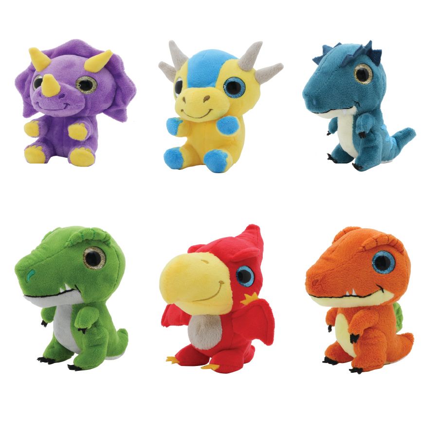 Funville - Roaring Pals Plush Dinosaurs - 12 cm - Style May Vary - 1 Pc