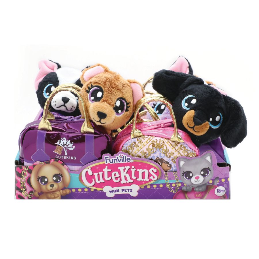 Funville - Cutekins Mini Plush Pet In A Bag - Style May Vary - 1 Pc