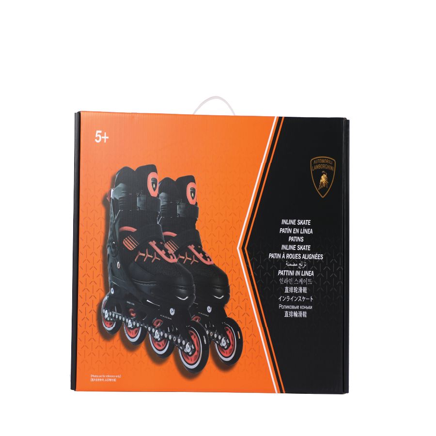 Lamborghini - Inline Skate With Adjustable Size - Black - 35-38