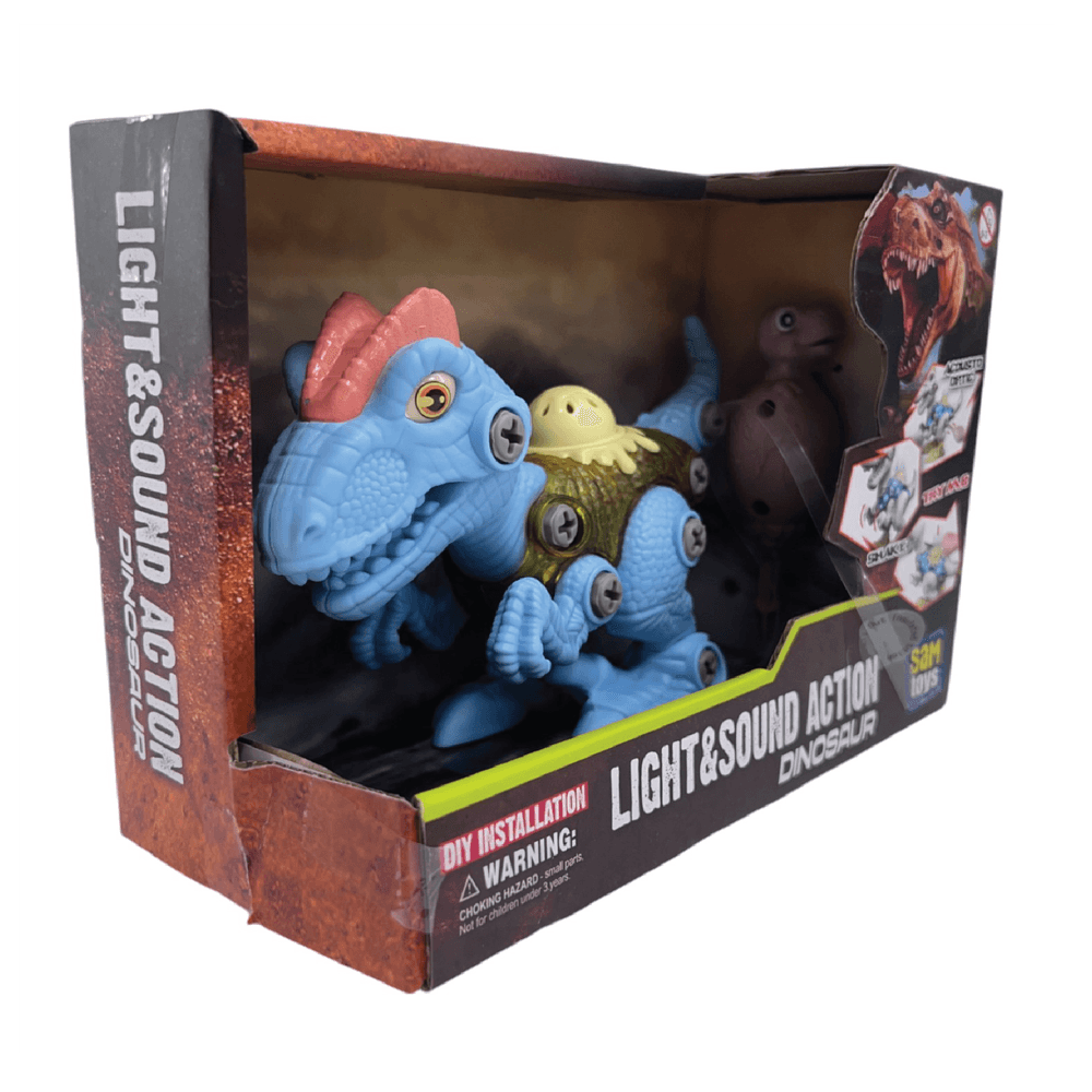 Sam Toys - Take-apart Mini Dinosaur - Blue Velociraptor