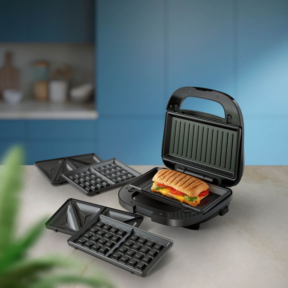 Philips - 5000 Series Sandwich Maker - Black - 750W