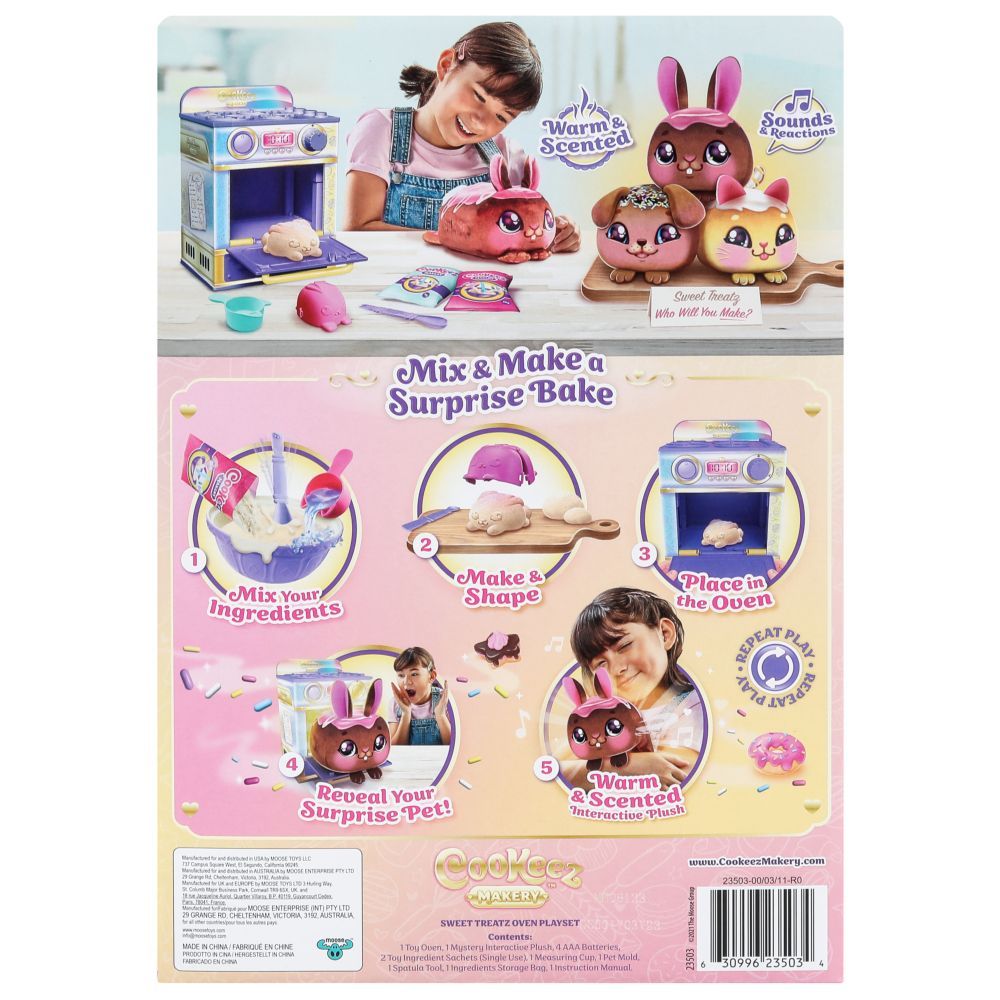 Cookeez Makery - Battery Operated Interactive Plush - Sweet Treaty