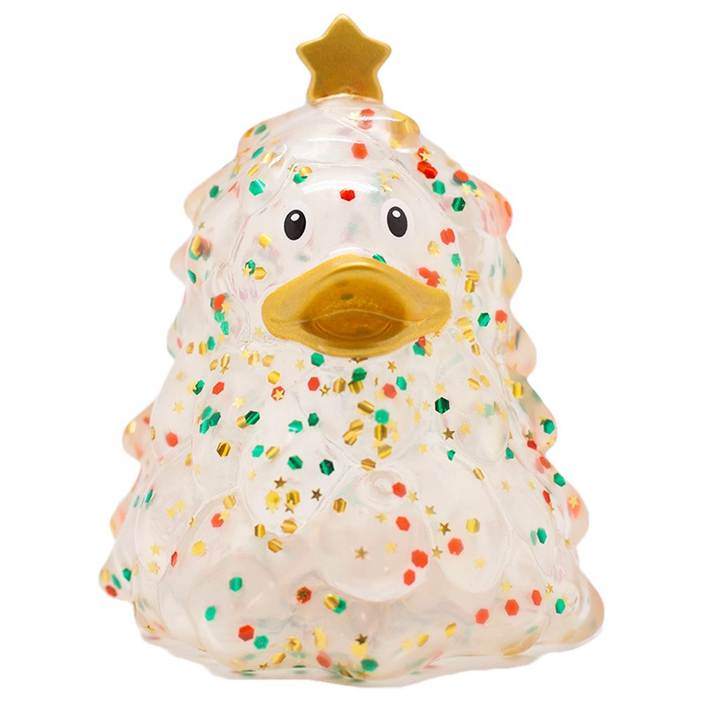 Lilalu - Glitter Christmas Tree Duck Bath Toy