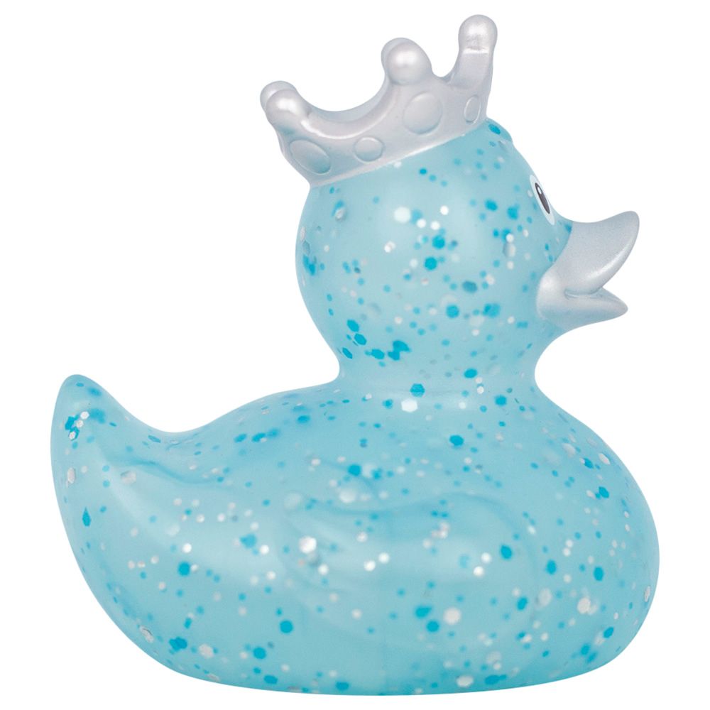 Lilalu - Glitter Duck Bath Toy With Crown - Blue