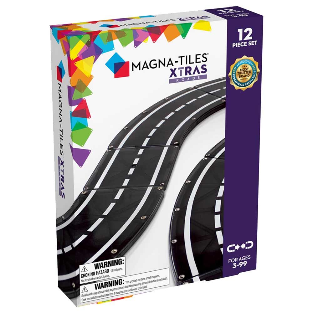 Magna-Tiles - Xtras: Roads Set - 12pcs