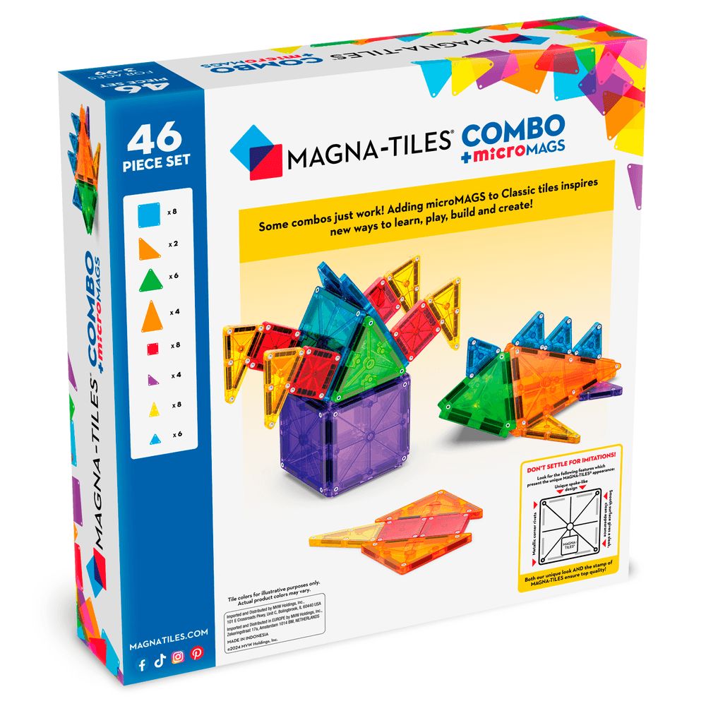 Magna-Tiles - MicroMags Combo 46-Pc Set