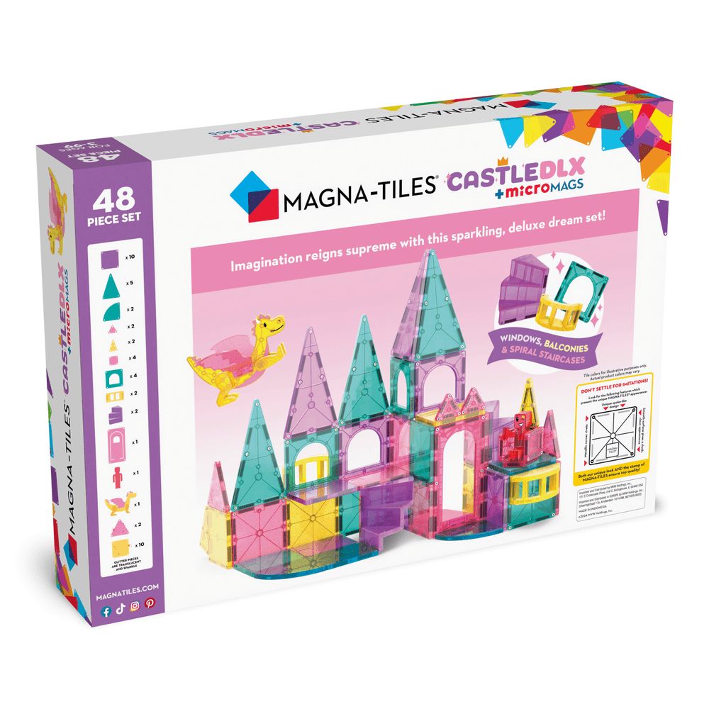 Magna-Tiles - Castle DLX 48-Pc Set