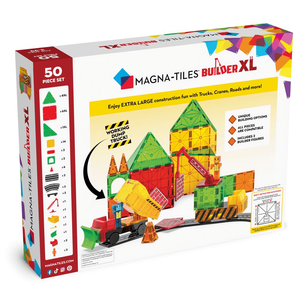 Magna-Tiles - Builder XL 50-Pc Set