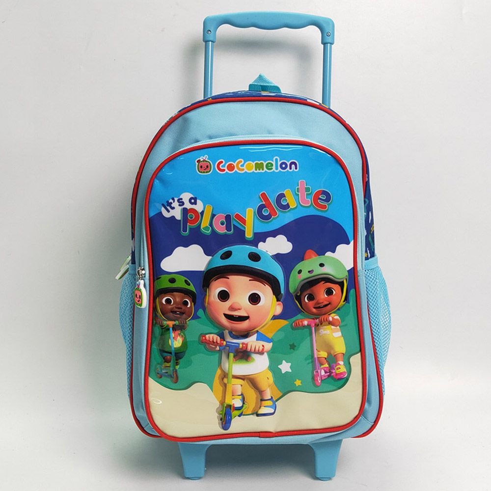 Cocomelon - Trolley Bag 16-inch With Lunch Bag, Pencil Case, Water Bottle And Lunch Box