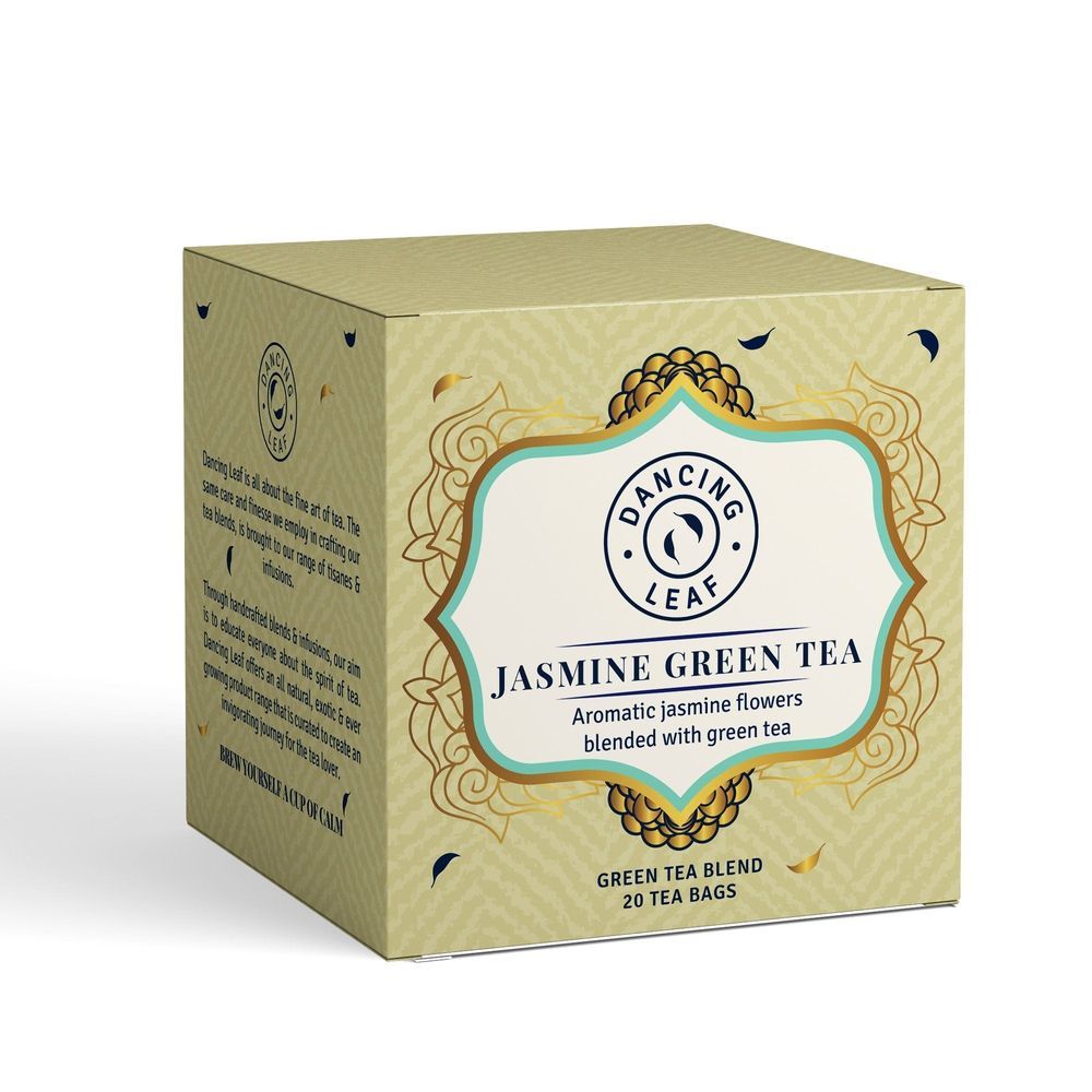 Dancing Leaf - Jasmine Green Tea Bags - 20 Pcs