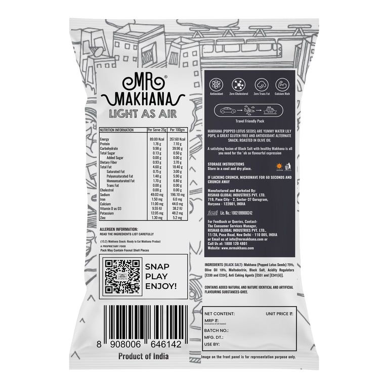 Mr Makhana - Black Salt 75g