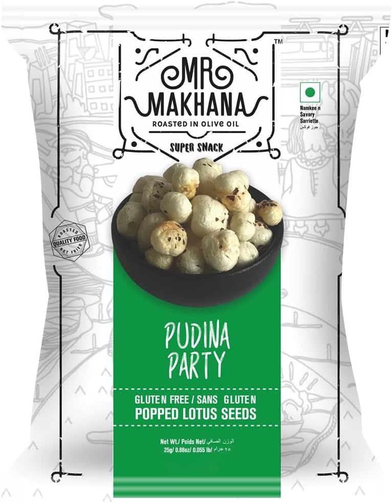 Mr Makhana - Pudina Party Popped Lotus Seeds - 25g