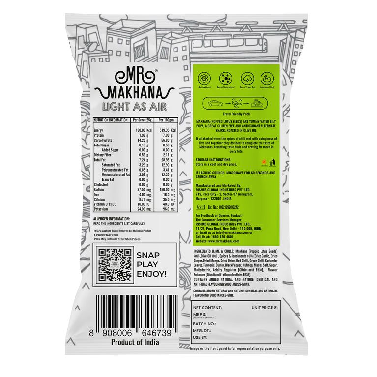 Mr Makhana - Lime & Chilli 75g