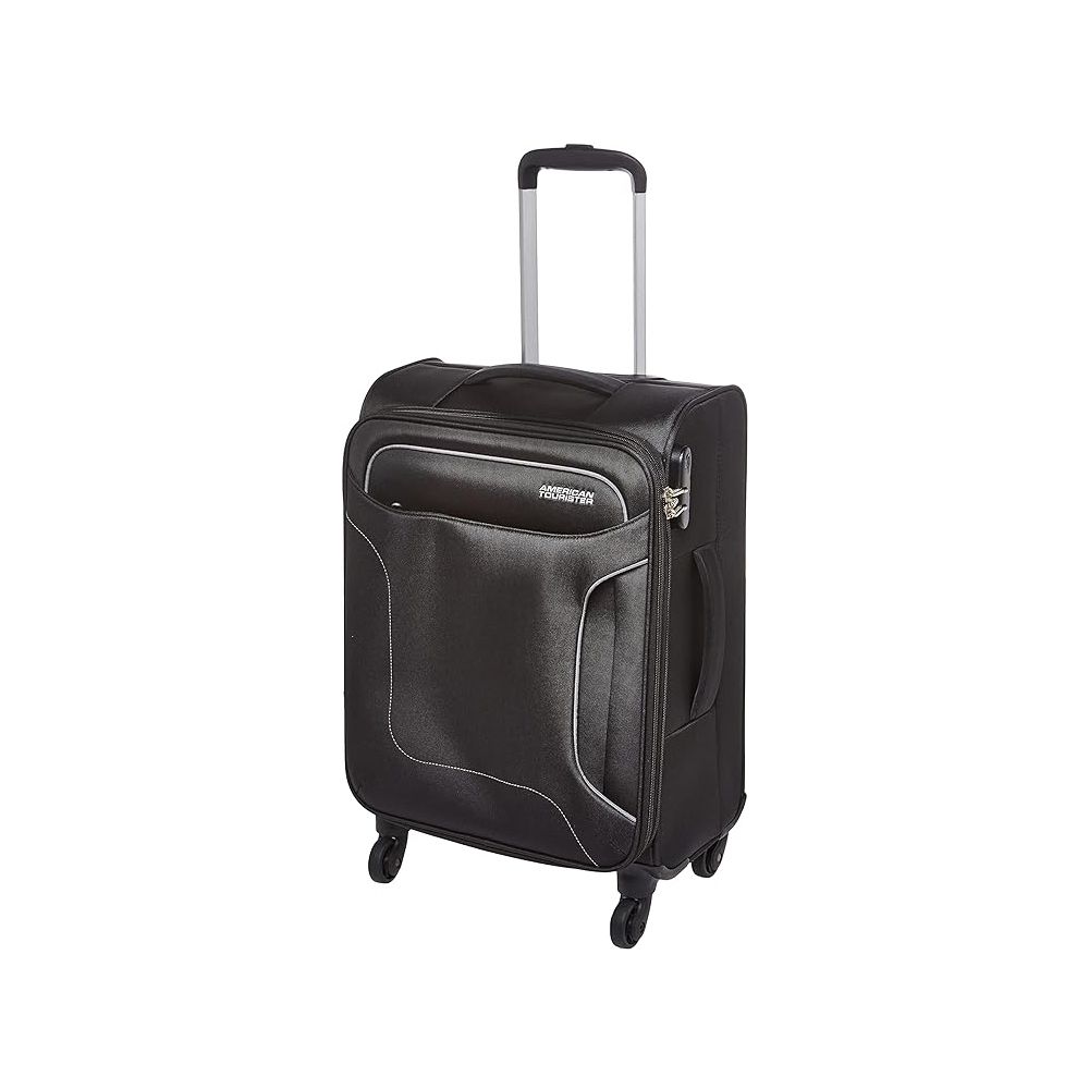 American Tourister - Holiday Spinner Soft Cabin Luggage Trolly Bag - 55cm - Black