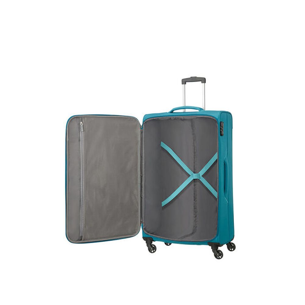 American Tourister - Holiday Spinner Soft Luggage Trolly Bag - 80cm - Teal