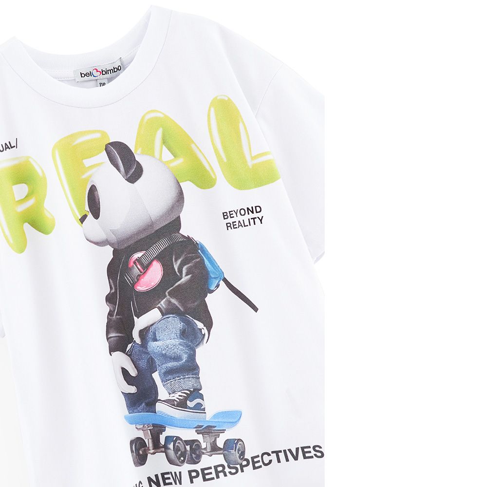 Bell Bimbo - Boys Real Print T-shirt - White