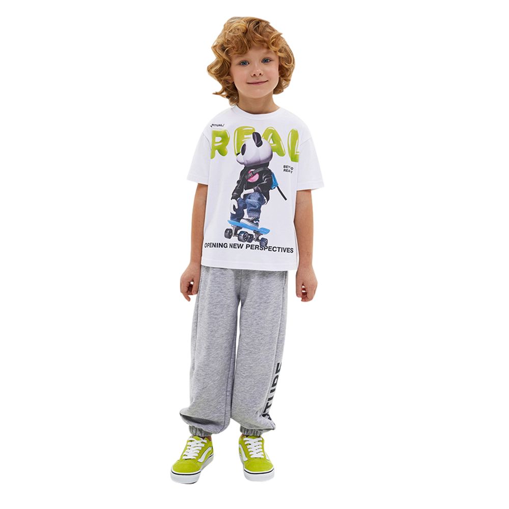 Bell Bimbo - Boys Real Print T-shirt - White