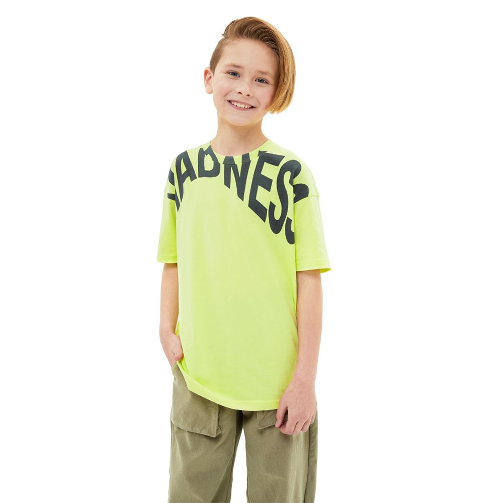 Bell Bimbo - Boys Madness Print T-shirt - Yellow