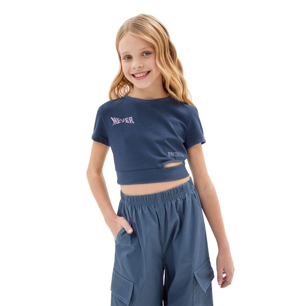 Bell Bimbo - Girls Wide Cargo Trousers - Blue