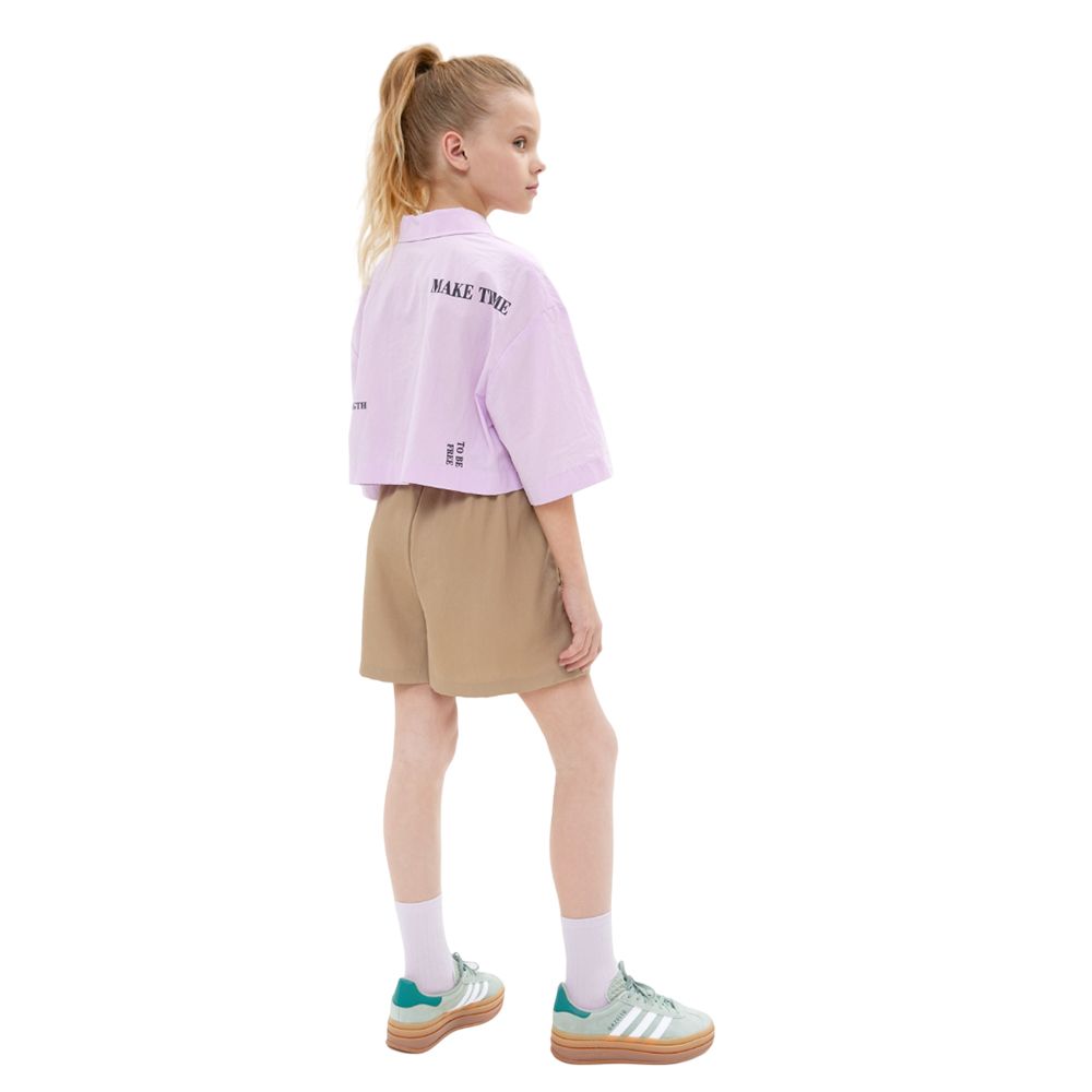 Bell Bimbo - Girls Print Blouse - Purple