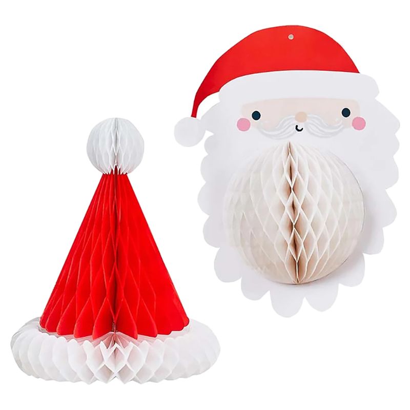 Hootyballoo - Santa Honeycomb Decorations Set - 2pcs