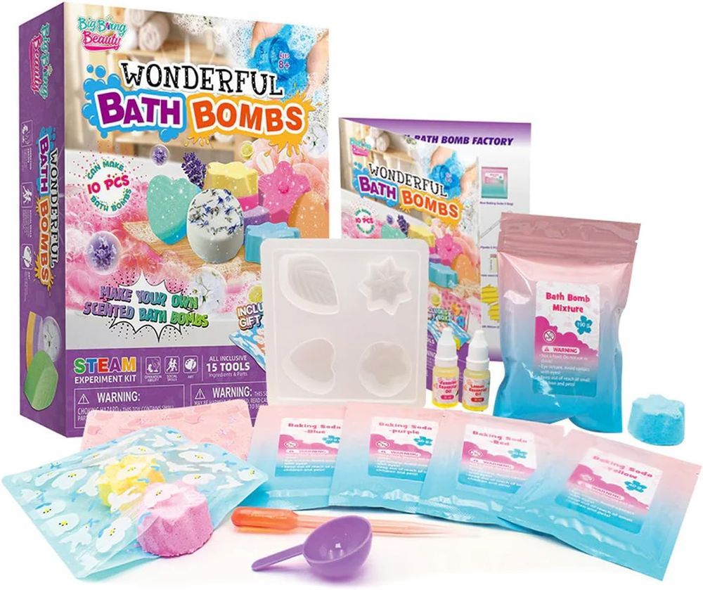 Brain Giggles - Science Experiment Kit - Wonderful Bath Bombs