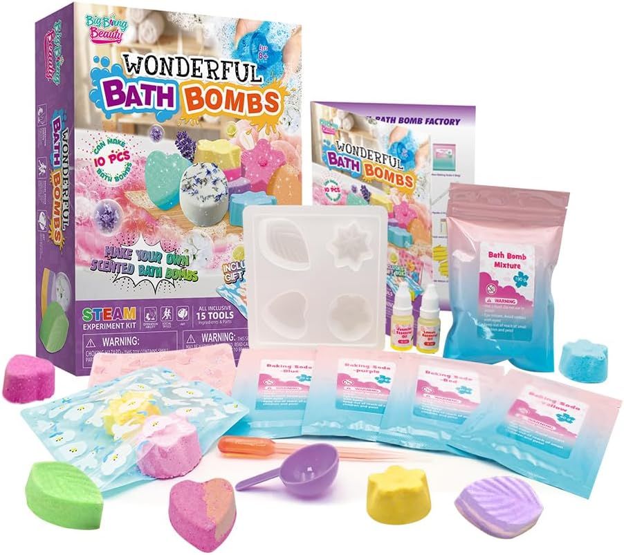 Brain Giggles - Science Experiment Kit - Wonderful Bath Bombs