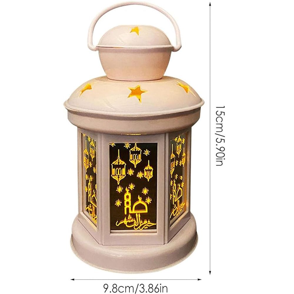 Brain Giggles - Vintage Style Metal Lantern - White