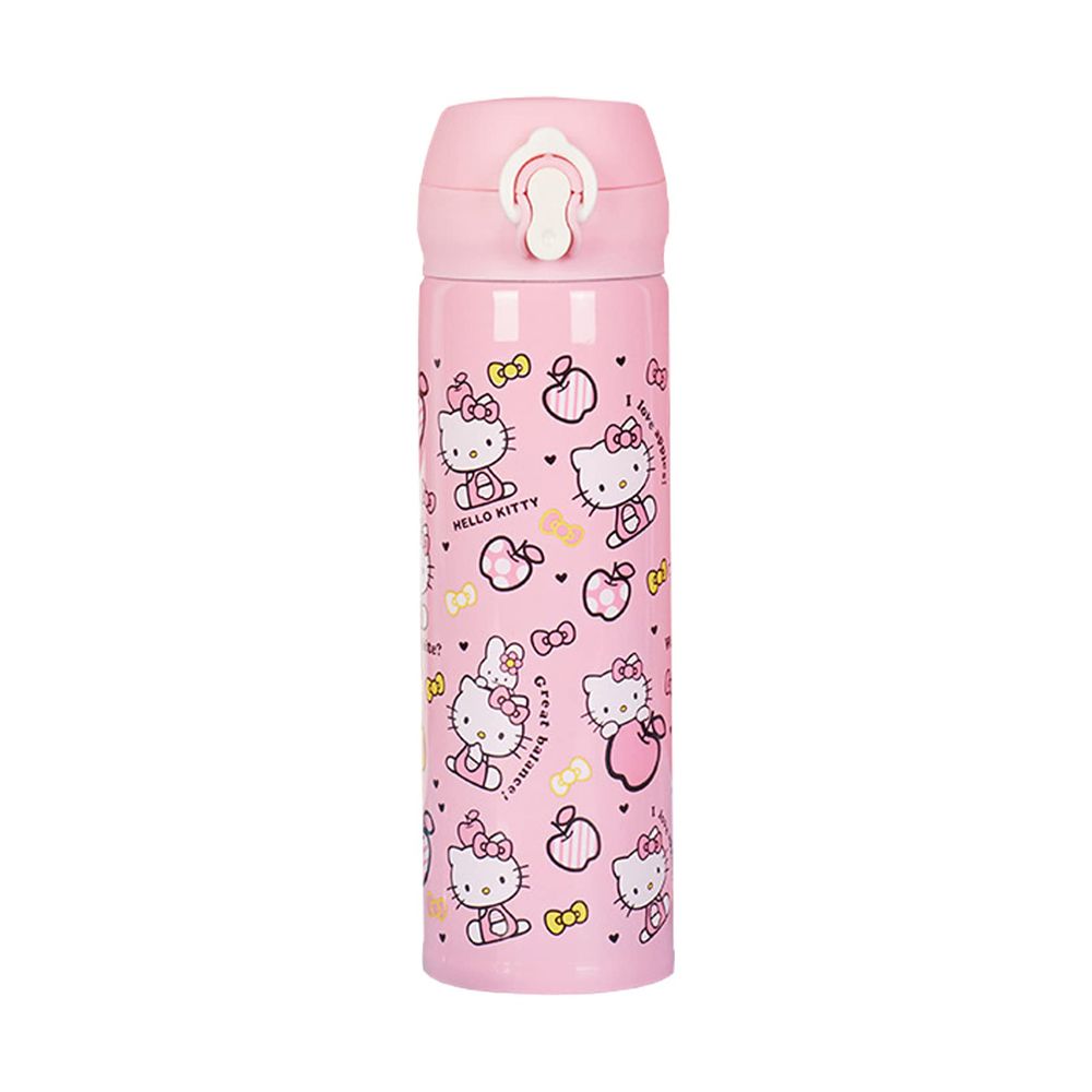 Brain Giggles - Stainless Steel Kitty Flask - 500ml - Pink