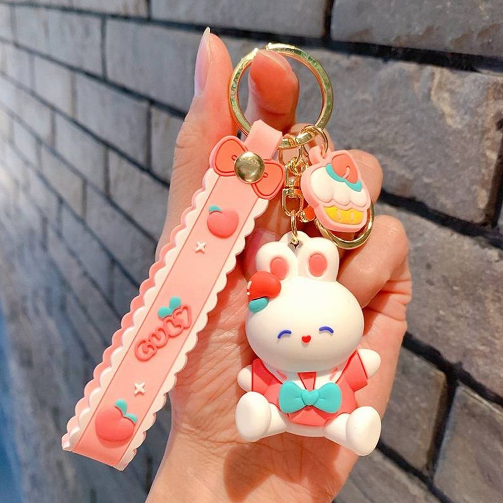 Brain Giggles - Kawaii Silicone Key Chain Holder - Bunny