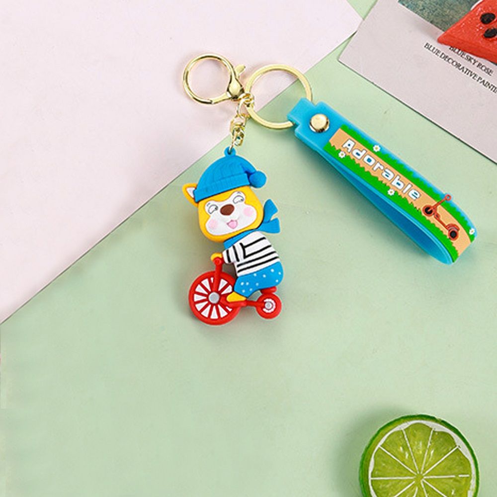 Brain Giggles - Kawaii Silicone Key Chain Holder - Bicycle