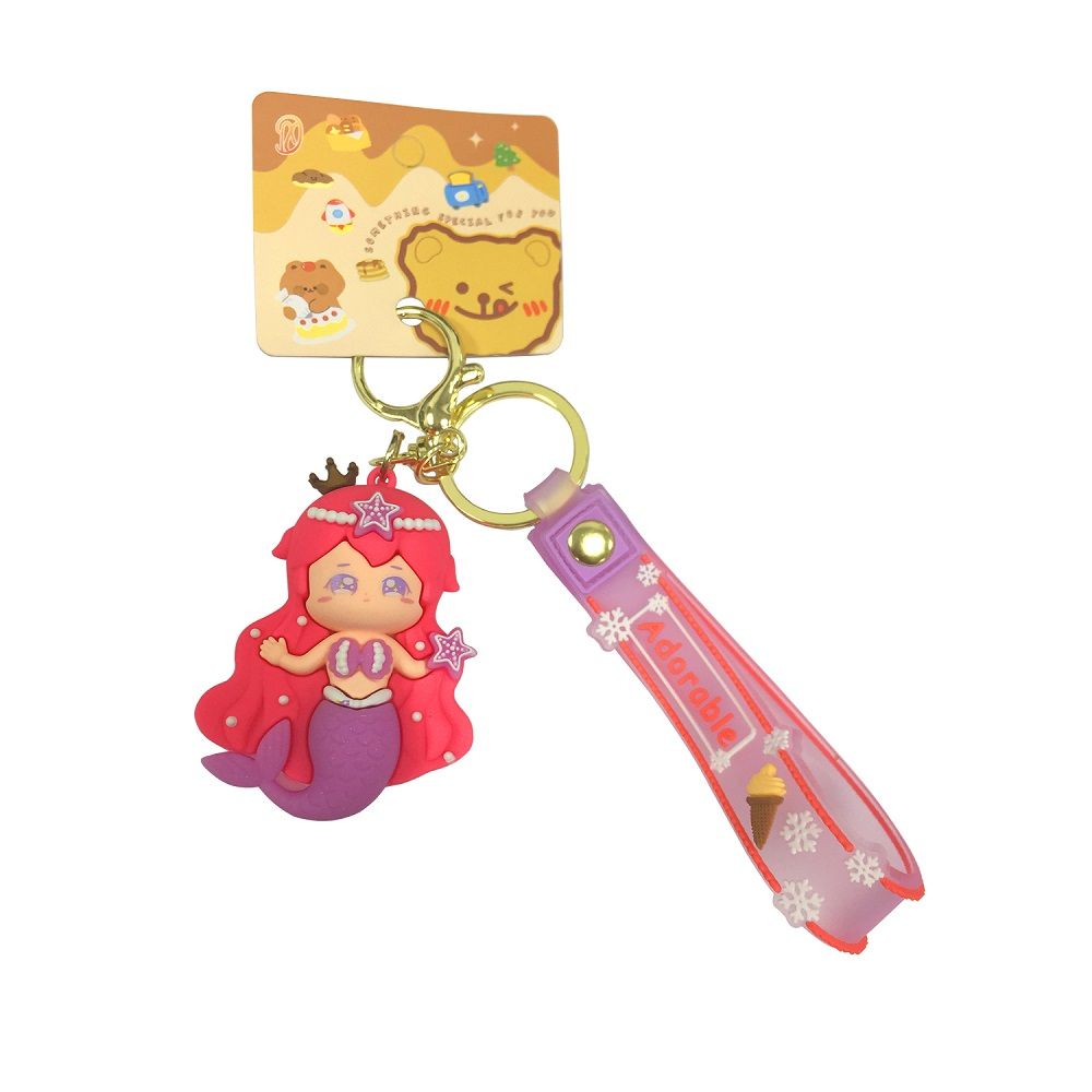 Brain Giggles - Kawaii Silicone Key Chain Holder - Mermaid