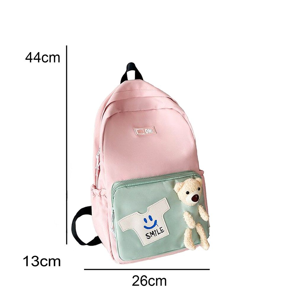 Brain Giggles - Oxford School Backpack - Pink - 17-inch