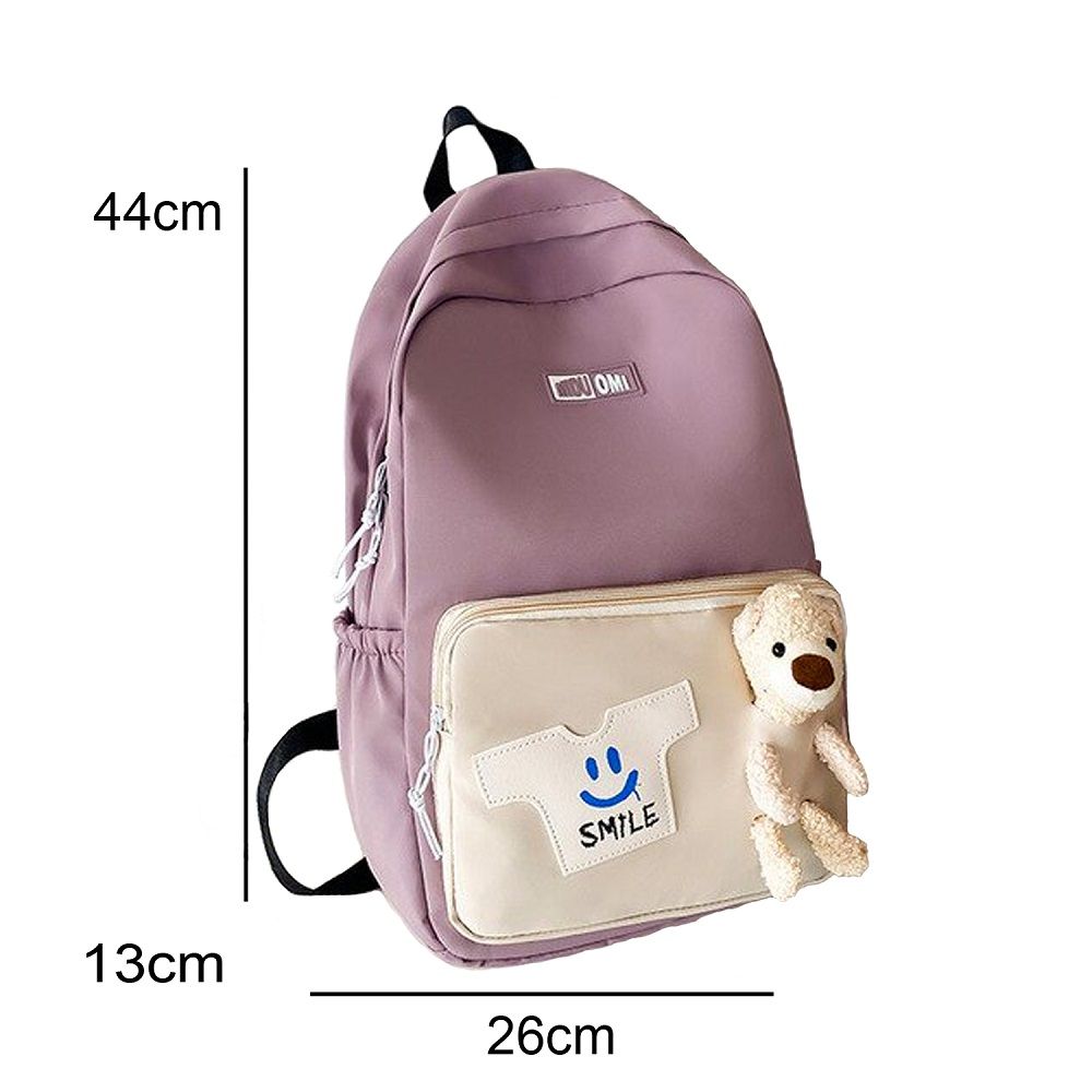 Brain Giggles - Oxford School Backpack - Purple - 17-inch