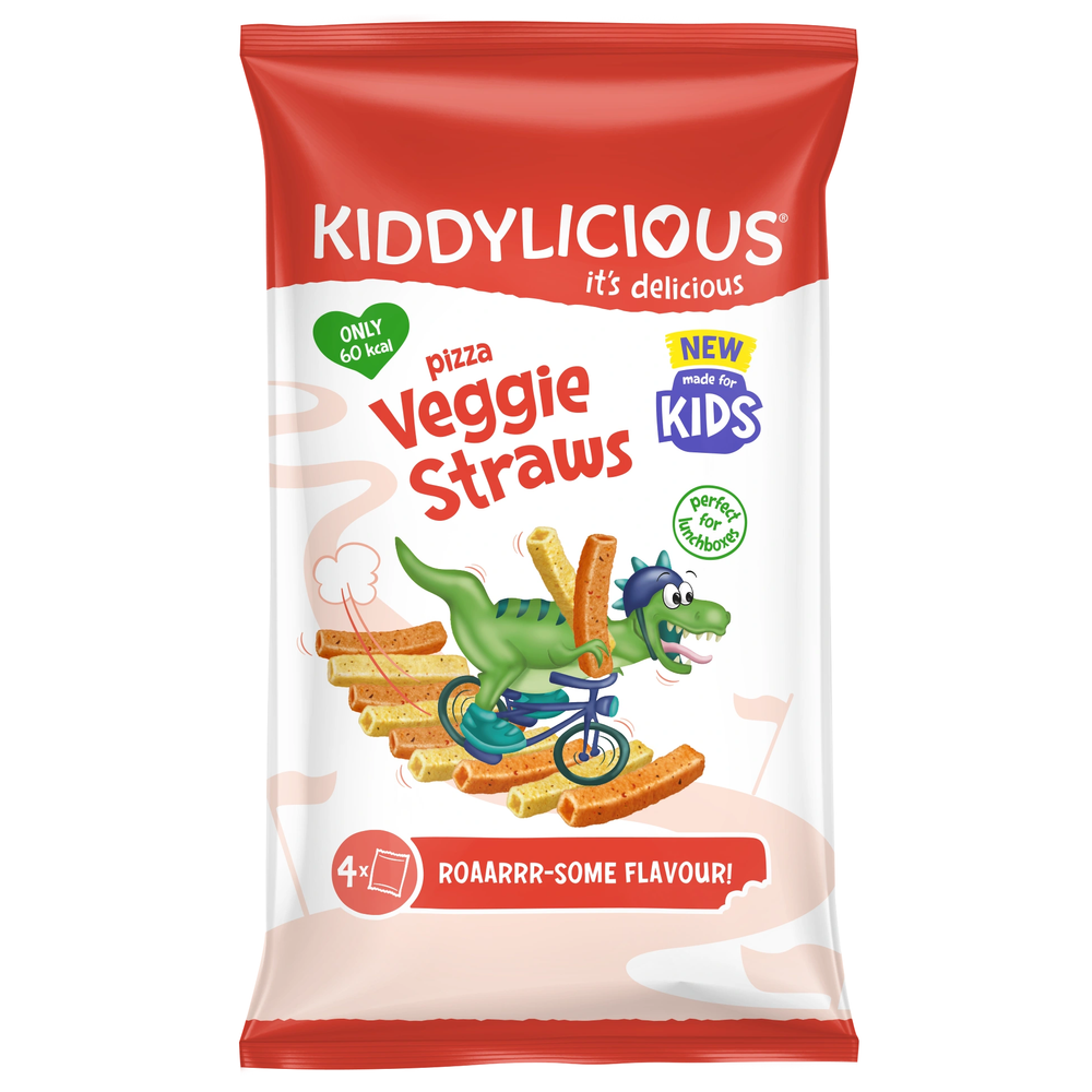 Kiddylicious - Pizza Veggie Straws - 4pcs - 48g