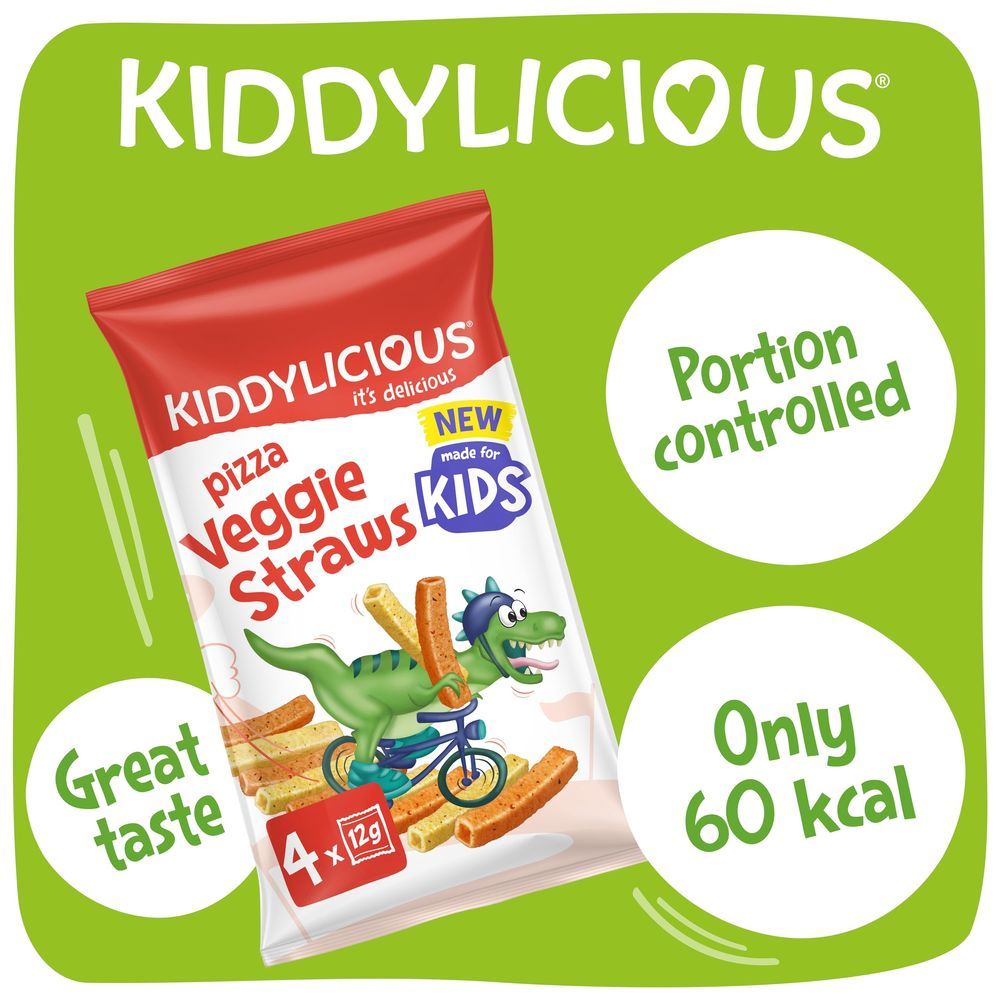 Kiddylicious - Pizza Veggie Straws - 4pcs - 48g